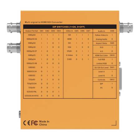 AVMATRIX SC7030 - Multi-Signal to SDI/HDMI Cross Converter_Tył konwertera_4